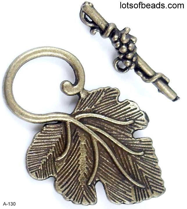 Bronze Grape Leaf Toggle